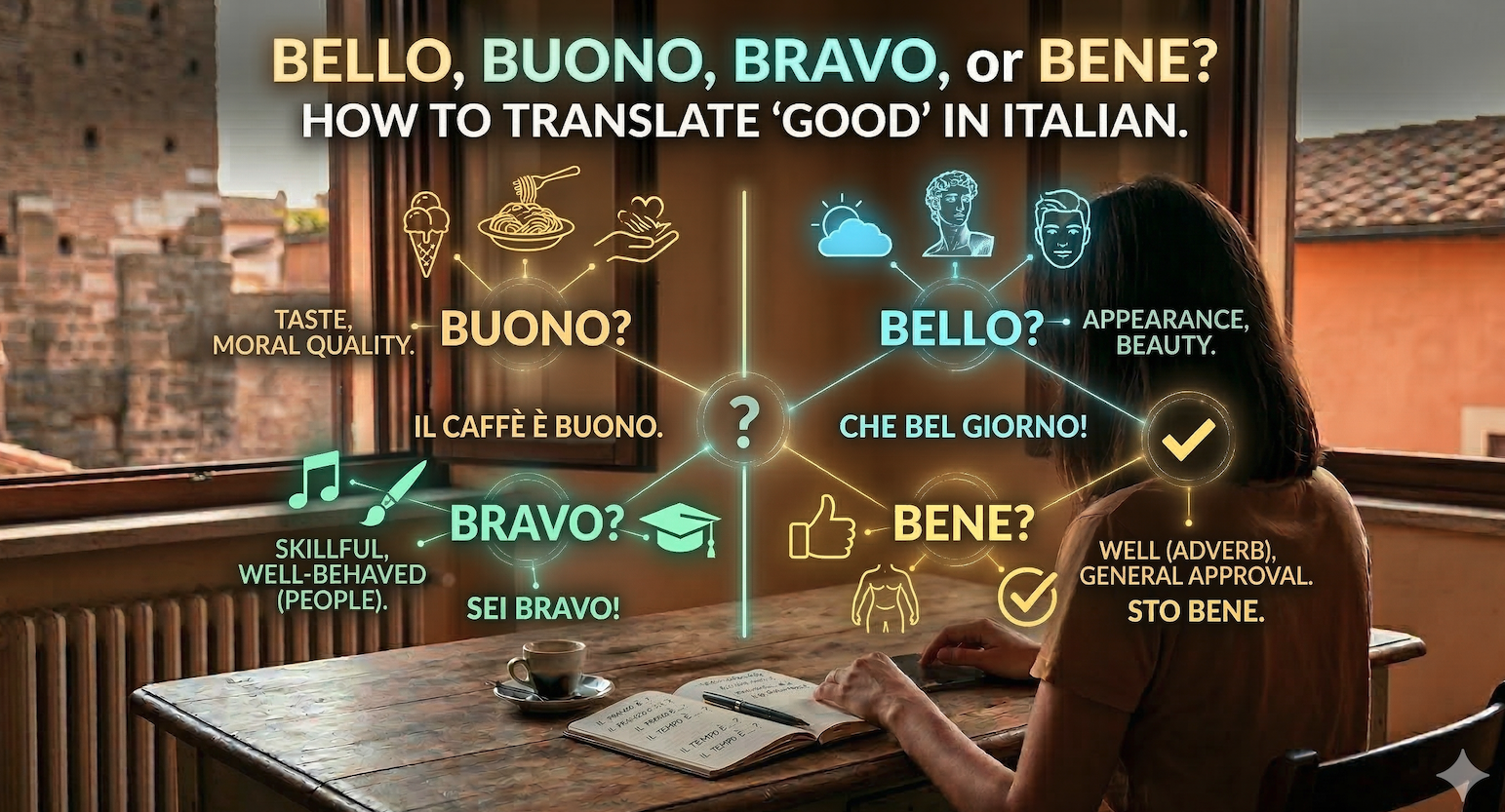 Bello, Buono, Bravo, or Bene? How to Translate “Good” in Italian